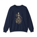 Skeleton with Wildflowers Crewneck | Gothic Botanicals sweatshirt