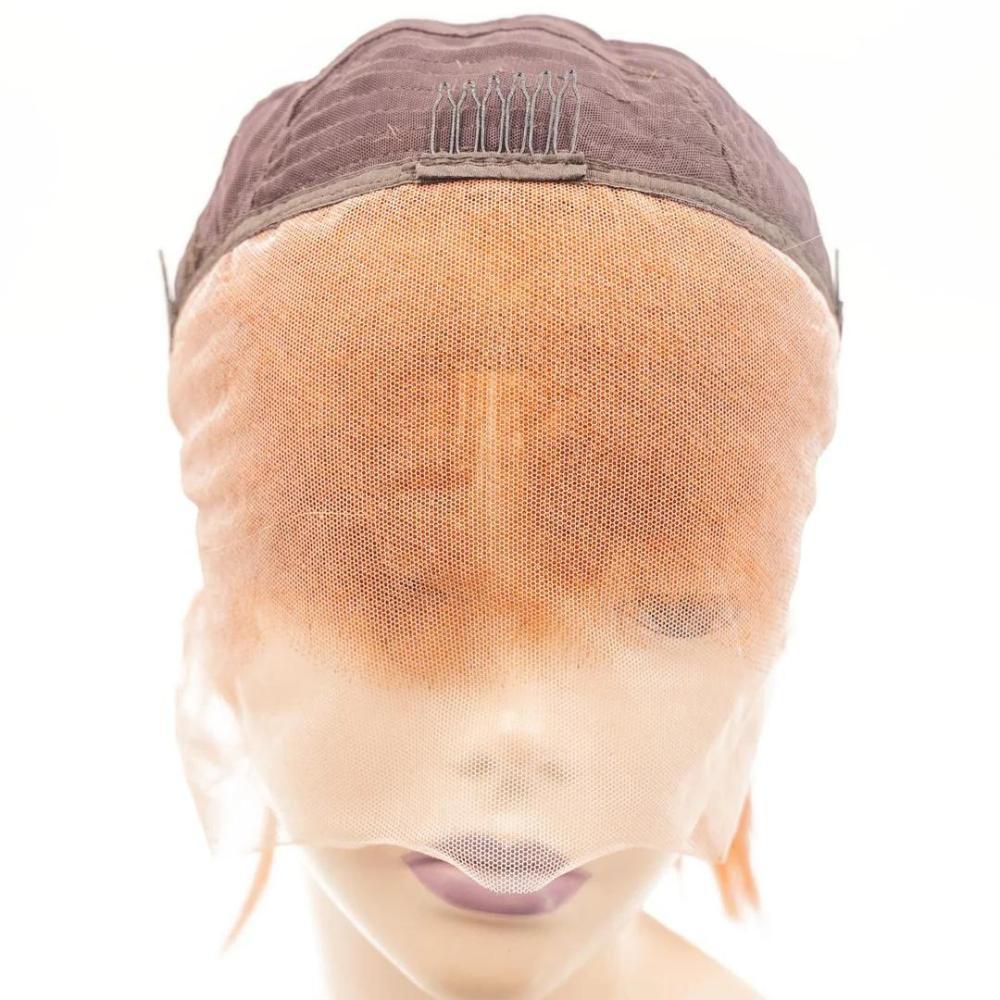 Cinnamon 13x4 Transparent Lace Front 100% Human Hair Bob Wig
